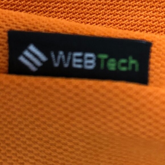 ONTOUR 300 Series WEB Tech SS 2 Button Polyester Polo Golf Shirt Orange Sz M NWT - Picture 14 of 15